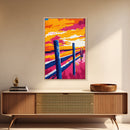 Rustic Fence, Countryside Landscape, Sunset Field, Farmhouse Wall Art, Canvas Print, Rustic Decor, Country Home, Western Wall Art