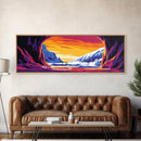 Arctic Cave, Winter Landscape, Nature Escape, Mountain Snow, Chill Tones, Adventure Vibes, Man Cave Art, Canvas Print