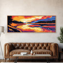River Bend, Autumn Forest, Serene Nature, Fall Wall Art, Canvas Print, Cozy Cabin Decor, Rustic Landscape, Vibrant Home Decor