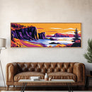 Rocky Cliffs, Coastal Landscape, Sunset View, Wilderness Art, Canvas Print, Rustic Cabin Decor, Adventure Inspired Wall Art