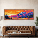 Mountain Valley, autumn colors, scenic nature, peaceful retreat, panoramic landscape, Nature Wall Art, Canvas Print, Framed Canvas Print