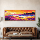Coastal Grasses, Ocean Sunset, Canvas Print, Beach Art, Serene Landscape, Nautical Home Decor, Relaxing Wall Art, Living Room Decor