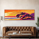 Giant Lobster Art, Surreal Ocean Scene, Coastal Wall Decor, Beach Home Accent, Sea Life Artwork, Dining Room Art, Canvas Print