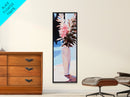 Pink Florals, Soft Vase, Elegant Home, Framed Canvas Print, Modern Wall Art, Minimalist Decor, Feminine Aesthetic, Cozy Living Room
