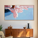 Water Reflection, Feet, Soft Tones, Canvas Print, Minimalist Art, Dreamy Aesthetic, Bedroom Wall Art, Modern Home Decor, Calm Atmosphere