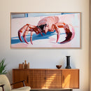 Fantasy Crab, Surrealism, Unique, Framed Canvas Print, Coastal Art, Whimsical Decor, Ocean Creature, Beach House, Statement Piece