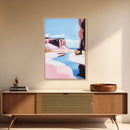 Desert Canyon, Western Landscape Art, Earthy Tones, Minimalist Decor, Scenic Painting, Nature Lover Gift, Framed Canvas Print, Wall Art