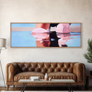 Reflection Water, Abstract Art, Minimalist Beach Art, Canvas Print, Soft Pastel Ocean Scene, Modern Home Decor, Coastal Living Aesthetic