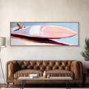 Surfboard Still Life, Beach Vibes, Ocean Lover, Coastal Wall Art, Canvas Print, Minimalist Decor, Bedroom Aesthetic, Summer Gift