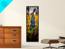 Vibrant Rabbit, Abstract Animal, Colorful Wildlife, Boho Wall Art, Canvas Print, Eclectic Decor, Living Room Art, Rustic Modern