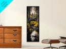 Forest Reflection, Nature Landscape, Wildlife Art, Rustic Cabin Wall Art, Woodland Scene, Canvas Print, Autumn Decor, Moody Atmosphere