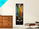 Abstract Expression, Colorful Art, Bold Palette, Framed Canvas Print, Modern Decor, Artistic Statement, Living Room Wall Art