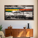 Abstract, Modern, Colorful, Framed Canvas Print, Contemporary Wall Art, Bold Geometric Painting, Living Room Decor, Office Artwork