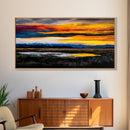 Vibrant Sunset, Bold Colors, Canvas Print, Nature Wall Art, Colorful Home Decor, Living Room Wall Art, Scenic Landscape, Fall Wall Art