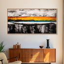 Dramatic Sunset, Abstract Horizon, Vibrant Colorful Art, Bold Nature Wall Art, Southwest Painting, Large Statement Art, Canvas Print