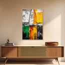 Surfboard Art, Coastal Wall Print, Beach House Decor, Nautical Aesthetic, Ocean Inspired, Contemporary Painting, Canvas Print