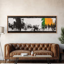 Minimalist Abstract, Black White Art, Modern Home Decor, Stylish Wall Art, Geometric Aesthetic, Framed Canvas Print, Contemporary Style