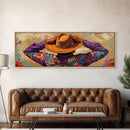 Southwestern Style, Cowboy Art, Desert Vibes, Sunset Palette, Framed Canvas Print, Rustic Western Wall Art, Office Decor, Colorful Home Accent