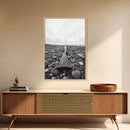 Rifle on Pebbles, Rustic Coastal, Survivalist Aesthetic, Canvas Print, Cabin Wall Art, Masculine Decor, Nature Minimalist Style