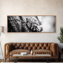 Tree Fungus, Natural Texture, Close-Up Growth, Wood Grain, Framed Canvas Print, Nature Wall Art, Boho Bedroom Decor, Botanical Print