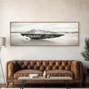 Beach Stone, Ancient Relic, Coastal Detail, Canvas Print, Minimalist art, Bathroom wall decor, Boho style, Neutral home aesthetic