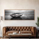 Seashell Closeup, Beach Photography, Ocean Minimalism, Canvas Print, Bathroom Wall Art, Coastal Modern Decor, Nautical Neutral Art