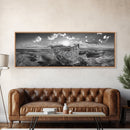 Sunset Sea, Magic Carpet, Ocean Ritual, Ethereal Coastal, Framed Canvas Print, Boho Wall Art, Living Room Decor, Surreal Beach Photography