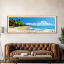 Cabarete Beach, Dominican Republic Panoramic Print, Vacation Gift, Dominican Republic Wall Art, Beach Painting, Beach Decor, Beach Or Lakehouse Art