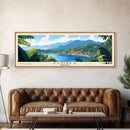 Flores, Indonesia Panoramic Beach Print, Vacation Gift, Indonesia Wall Art, Beach Painting, Beach Decor, Beach Painting