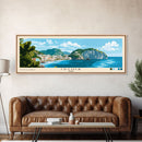 Ischia, Italy Panoramic Print, Vacation Gift, Italy Wall Art, Beach Painting, Beach Decor, Beach Or Lakehouse Art