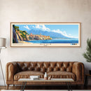 Sicily, Italy Panoramic Beach Print, Vacation Gift, Italy Wall Art, Beach Painting, Beach Decor, Beach Painting