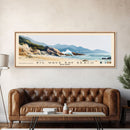 Big Wave Bay Beach, Hong Kong Watercolor Print, Vacation Gift, Hong Kong Wall Art, Beach Painting, Beach Decor, Large Wall Art, Wood Frame Art