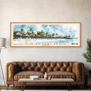 Flic en Flac Beach, Mauritius Watercolor Beach Print, Vacation Gift, Mauritius Wall Art, Beach Painting, Beach Decor, Beach Painting