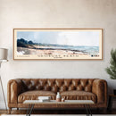 Grobust beach, Scotland Watercolor Print, Vacation Gift, Scotland Wall Art, Beach Painting, Beach Decor, Large Wall Art, Wood Frame Art