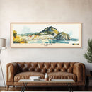 Ischia, Italy Watercolor Beach Print, Vacation Gift, Italy Wall Art, Beach Painting, Beach Decor, Beach Painting