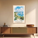 Botany Bay, United Kingdom Watercolor Print, Vacation Gift, United Kingdom Wall Art, Beach Painting, Beach Decor, Large Wall Art, Wood Frame Art