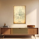 Tulsa Map Art - Oklahoma - Custom Tulsa City Streets Map Print -  University of Tulsa - Home Office Decor Tulsa Map Decor Oklahoma Wall Art