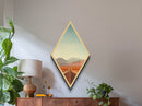 Endless Desert Highway – Canvas Embossed Print Road Trip Diamond Wall Decor, Minimal Landscape, Americana Art, Open Road Wanderlust
