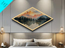 The Forest Fire - Framed Canvas Art Print - Canvas Texture Wall Art - Fire Painting - Depressing Home Decor - Statement Piece