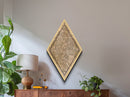 Bangkok - Thailand Diamond Shaped Travel Poster, Custom Diamond Shaped Wall Art, City Map Canvas