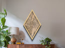 Budapest - Hungary Diamond Shaped Travel Poster, Custom Diamond Shaped Wall Art, City Map Canvas