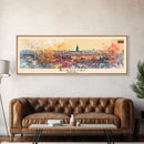 ŠIauliai Lithuania Travel Print Wall Art, Panoramic City Art, Travel Art, Wall Decor, Vacation Gift, Framed Canvas Print Or Metal Art
