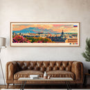 Nizhnekamsk Russia Travel Print Wall Art, Panoramic City Art, Travel Art, Wall Decor, Vacation Gift, Framed Canvas Print Or Metal Art