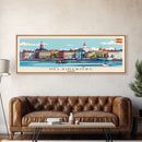 Helsingborg Sweden Travel Print Wall Art, Panoramic City Art, Travel Art, Wall Decor, Vacation Gift, Framed Canvas Print Or Metal Art