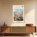 Galati, Romania Travel Poster Art, Framed Canvas Print for Living Room or Bedroom, Scenic Wall Art, Perfect Home Decoration