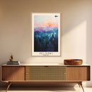 Helsinki Finland Skyline Art Print, Framed Canvas Wall Art, Living Room Decor, Office Art, Cityscape Poster, Home Decor, Travel Poster Art