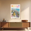 Kaliningrad Russia Urban Landscape, Framed Canvas Print, Travel Poster, Modern Wall Art, Office Decor, Russian Cityscape, Contemporary Home Decoration