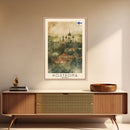 Kostroma Russia Winter Cityscape, Framed Canvas Print, Travel Poster, Wall Art, Entryway Decor, Russian Winter Landscape, Snowy Urban Scene