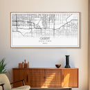 Gilbert City Map, Arizona Map, Map Art, Minimalist Art, Wall Art, Canvas Art, Lake House Décor, Ranch House Décor, Dorm Wall Décor, Home Art