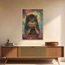 Halloween Haunted Forest Monster Framed Canvas Print, Wall Art, Living Room Decor, Halloween Decoration, Spooky Wall Hanging, Haunted Decor